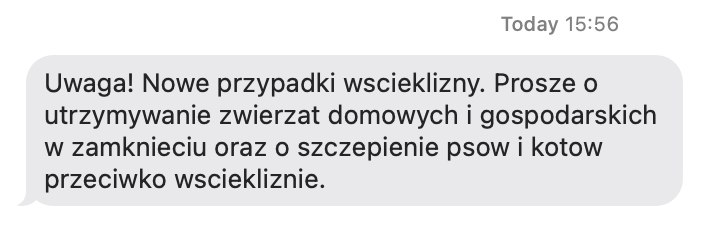 Masz kota lub psa Dostaniesz takiego SMS a Warszawa W Pigułce