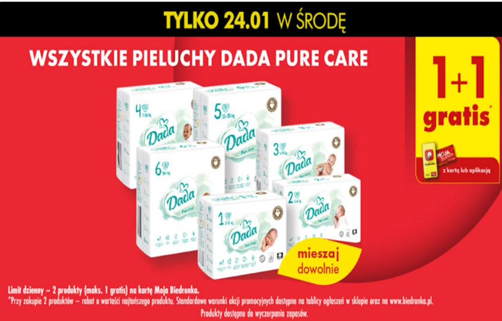 Szalona promocja w Biedronce Oferta 1 1 gratis tylko w środę