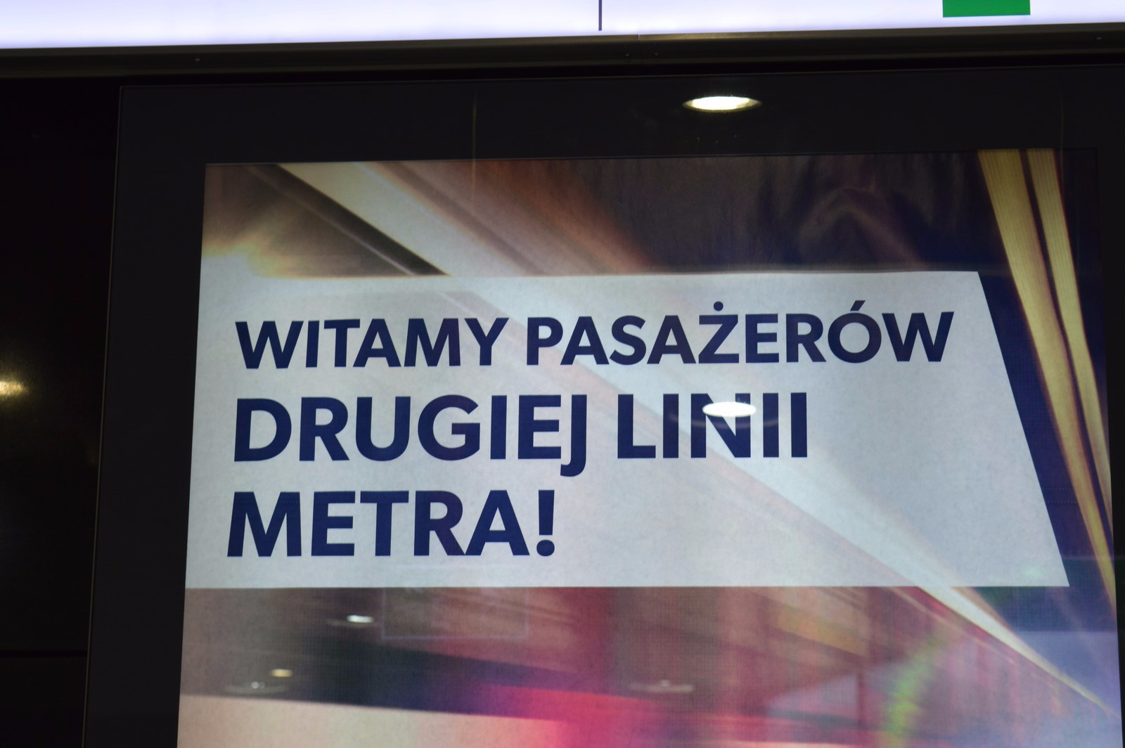 II linia metra tablica