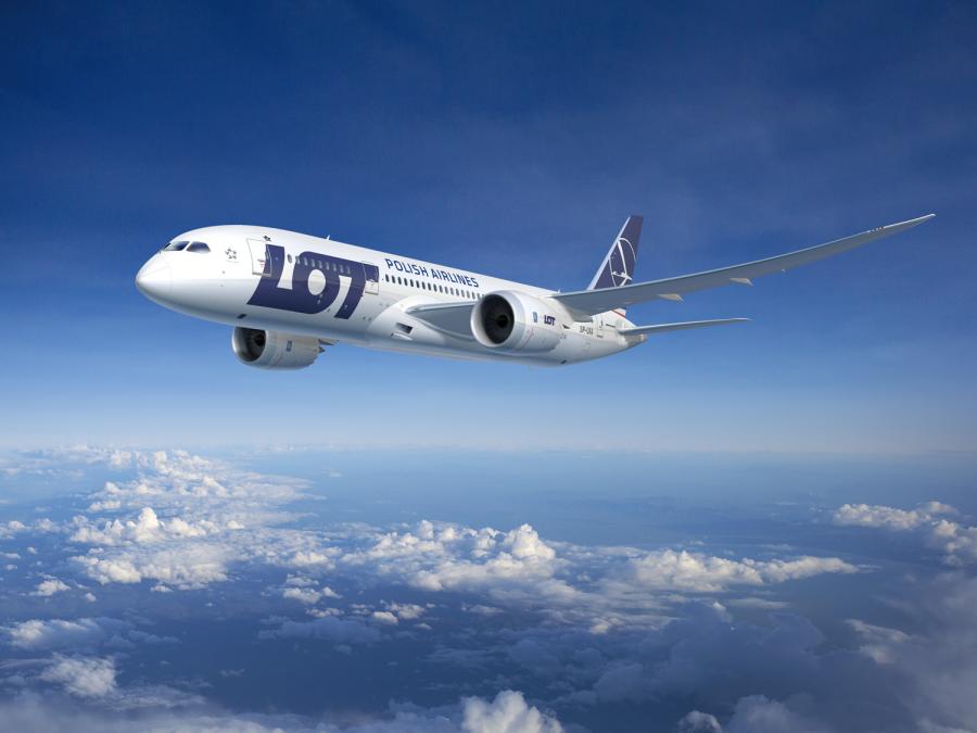 Boeing 787 Dreamliner PLL LOT. Źródło: materiały prasowe LOT
