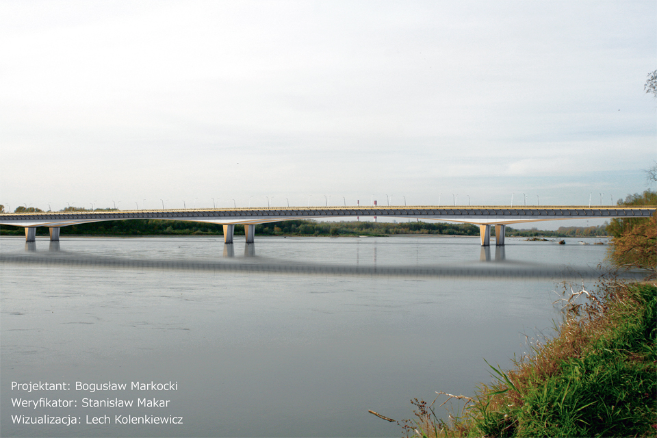 Wizualizacja Mostu Południowego. Fot. GDDKiA