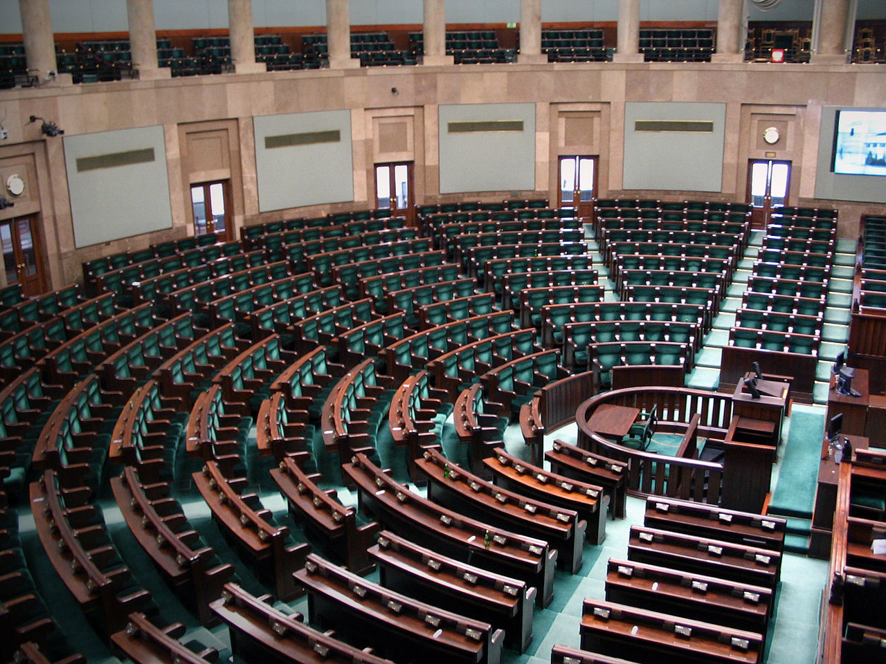 Sejm, Sala Posiedzeń fot. Mateusz Kudła / Wikipedia