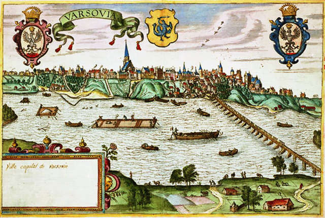Most Zygmunta Augusta na XVI-wiecznej grafice
