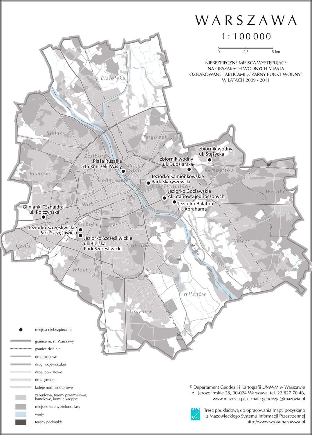 Do czarnych punktów widocznych na mapie dołączono aż osiem nowych