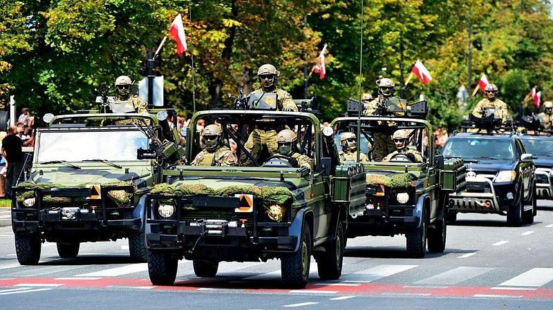 Defilada z okazji Święta Wojska Polskiego w 2014 roku. Fot. MON