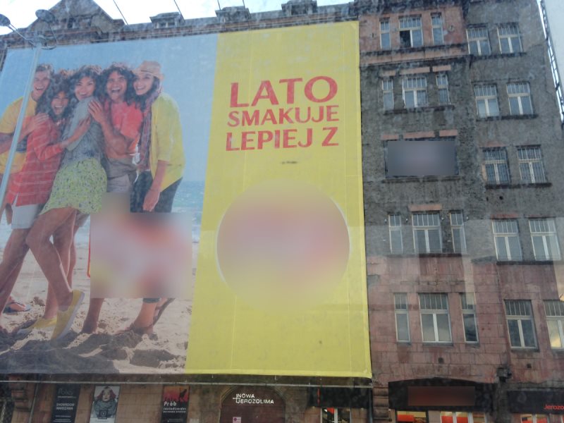 Reklamy w Alejach Jerozolimskich