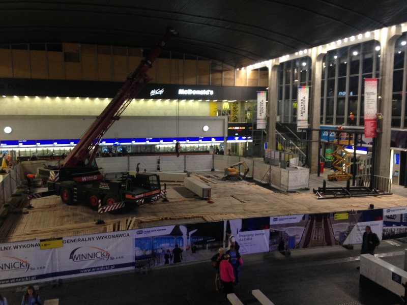 Przebudowa Dworca Centralnego. Fot. Warszawa w Pigułce