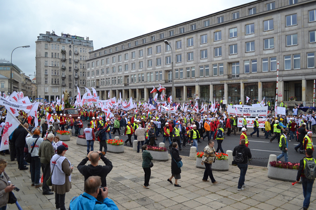 Finał Ogólnopolskich Dni Protestu w Warszawie - 14 września 2013 r. Fot. solidarnoscgornicza.org.pl