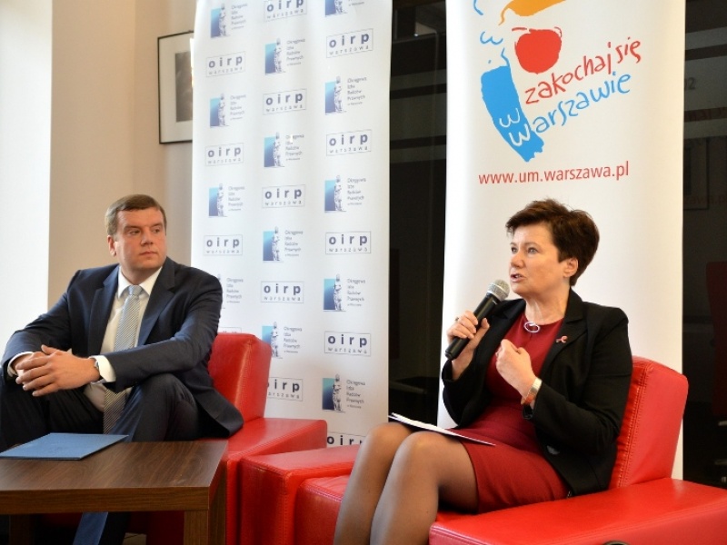 fot. Prezydent Warszawy na spotkaniu o bezpłatnych poradach prawnych. Fot. R.Motyl