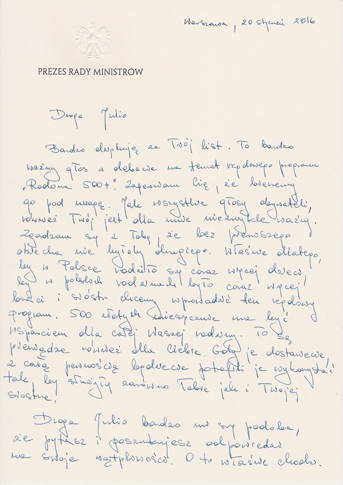 Fot. Premier Beata Szydło