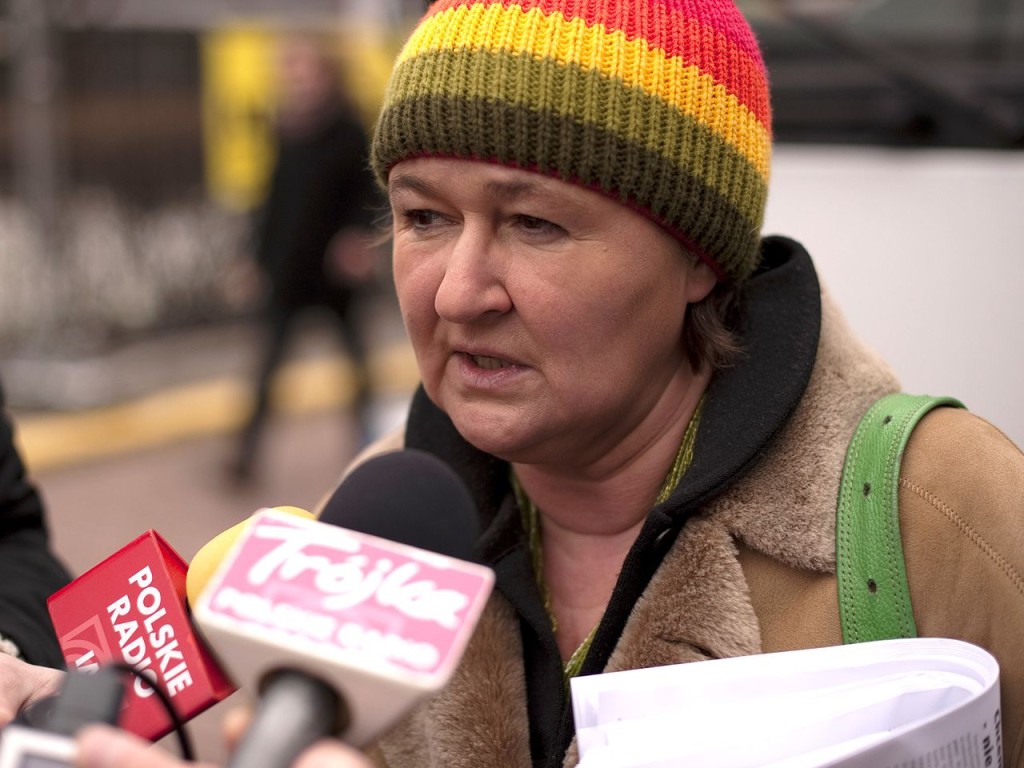 Magdalena Środa podczas Manify w 2009 roku. Fot. Radosław Cetra / Wikipedia