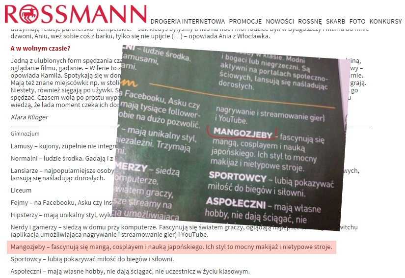 Fot. Strona internetowa Rossmanna / @Zdzisiaczek - Wykop.pl