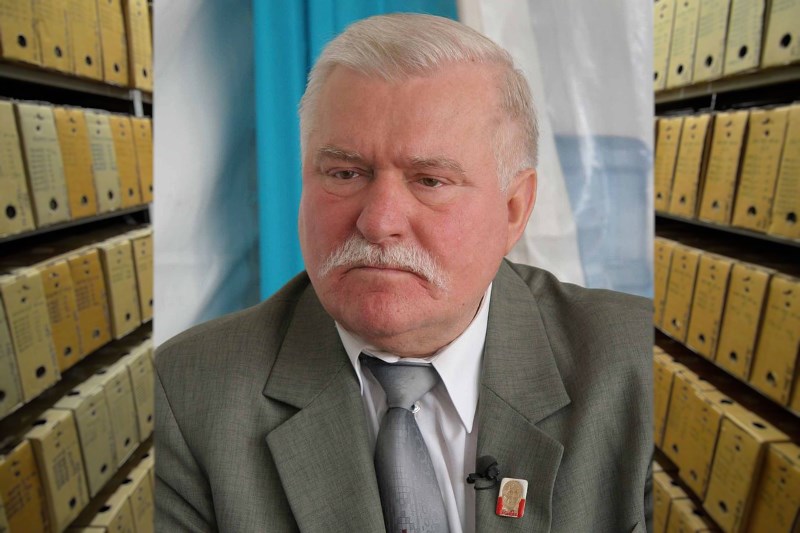 Archiwum w dawnej siedzibie IPN przy ul. Towarowej 28 (zdjęcie archiwalne). Fot. Adrian Grycuk / Lech Wałęsa Fot. MEDEF - Flickr