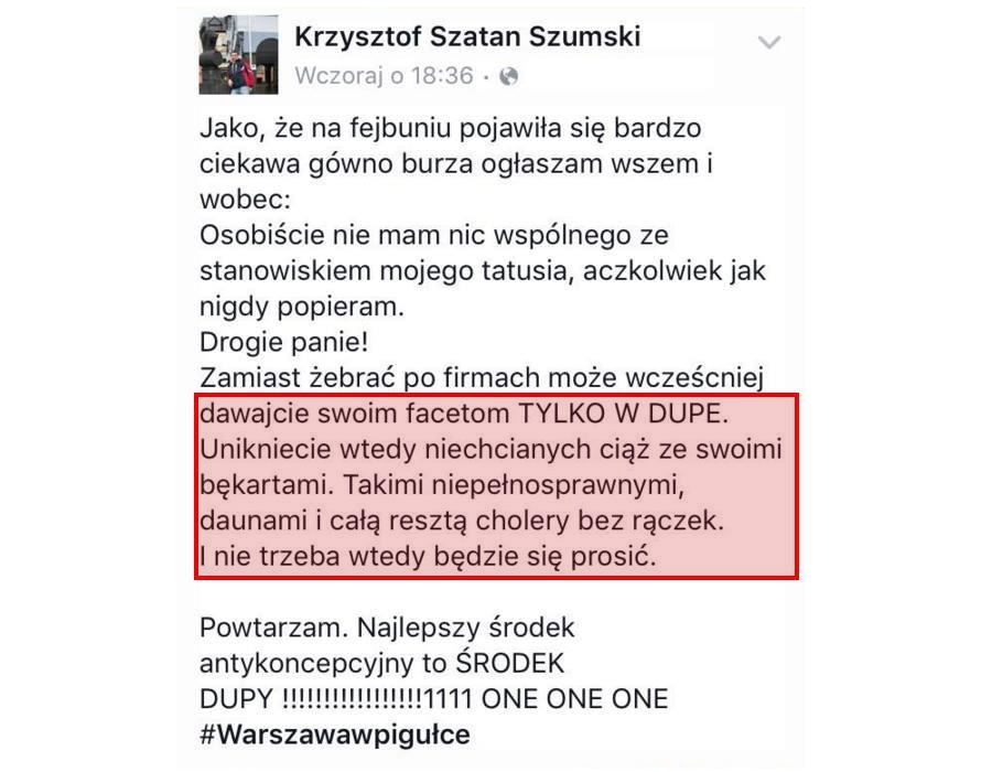 Fot. Tomasz Kacprzak / tablica boczna Warszawy w Pigułce / Profil Krzysztofa Szumińskiego