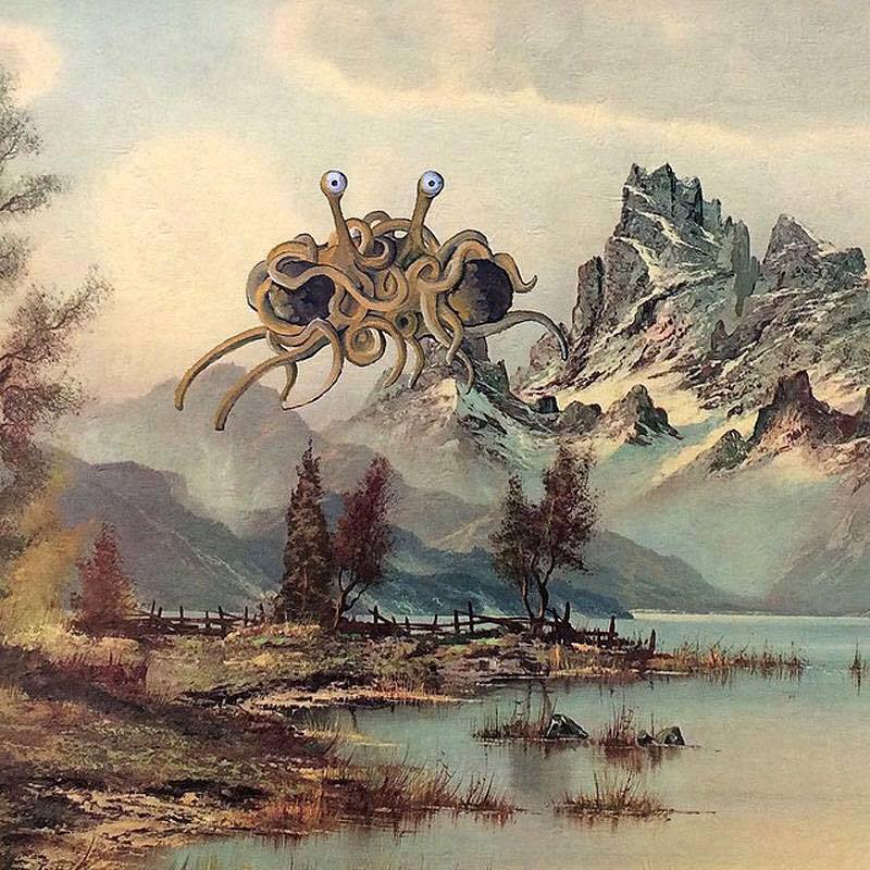 Fot."Dzieło sztuki sakralnej" - Oficjalny Polski Kościół Latającego Potwora Spaghetti