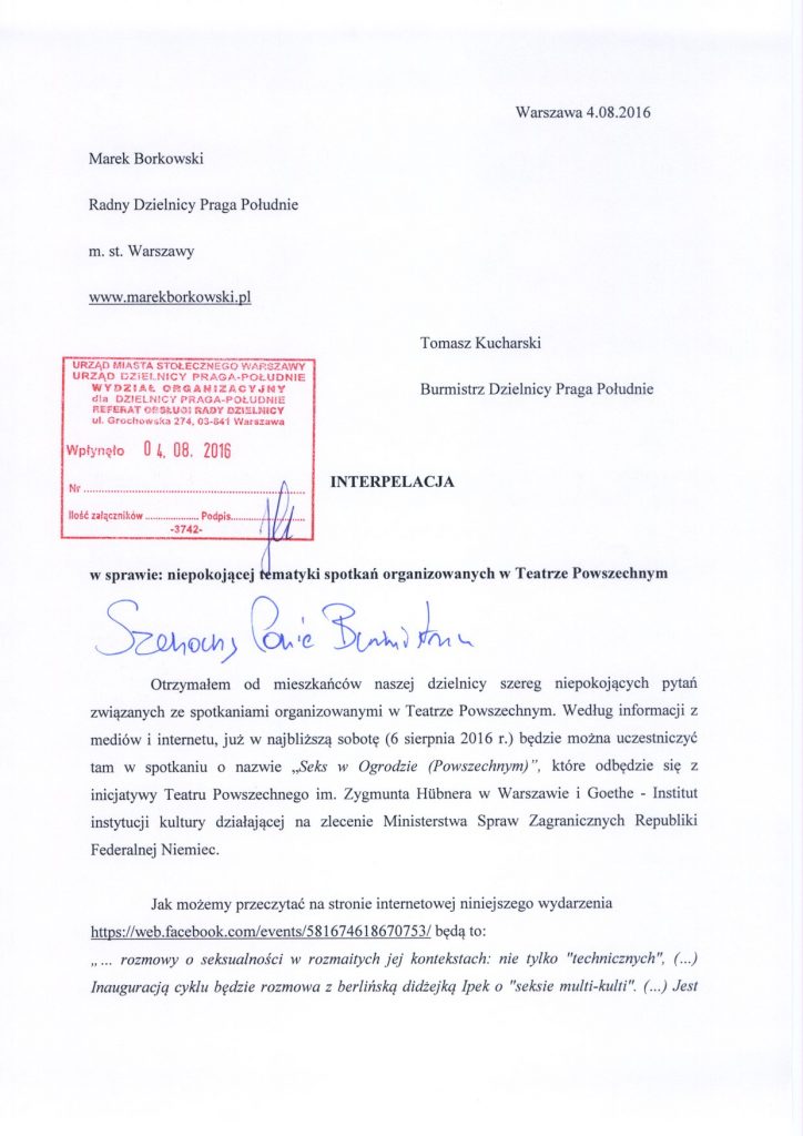 Fot. Radny Marek Borkowski