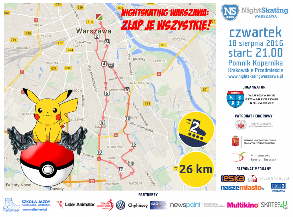 Fot. Nightskating Warszawa