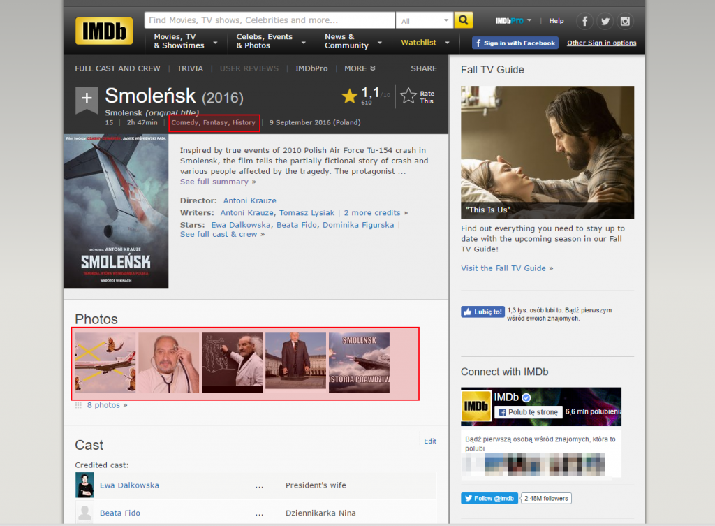 Fot. IMDb / Screen: Warszawa w Pigułce