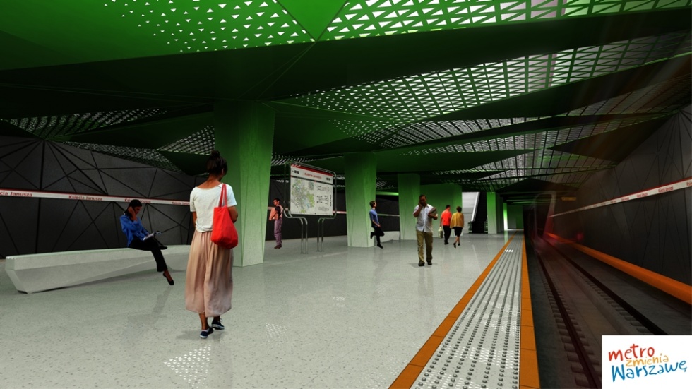 Wizualizacja stacji C06 Księcia Janusza. Fot. UM Warszawa