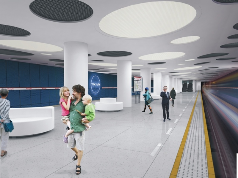 Wizualizacja stacji C7. Fot. UM Warszawa