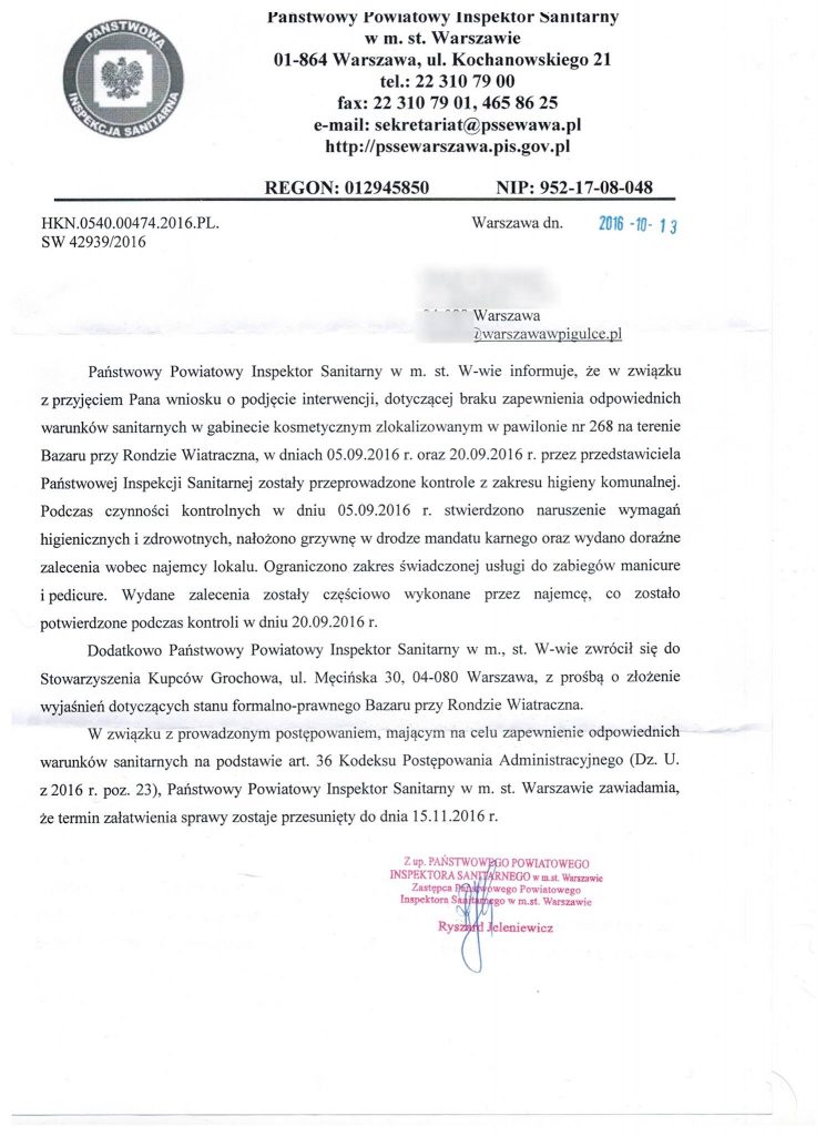 Fot Państwowy Powiatowy Inspektorat Sanitarny