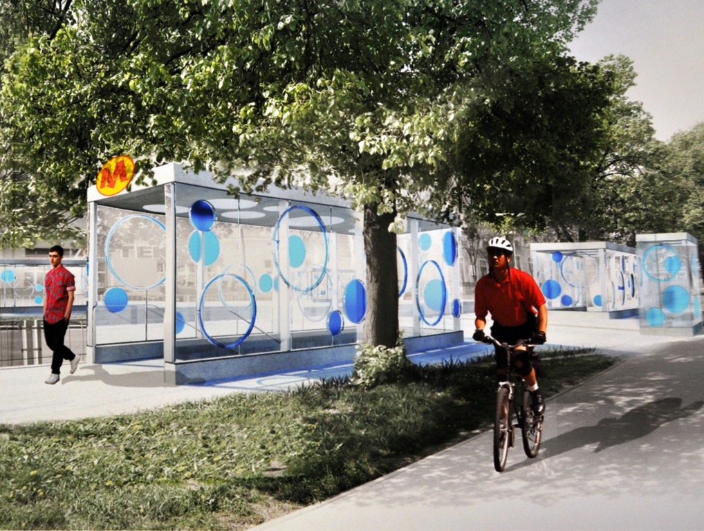 Wejście do stacji metra Młynów. Fot. UM Warszawa