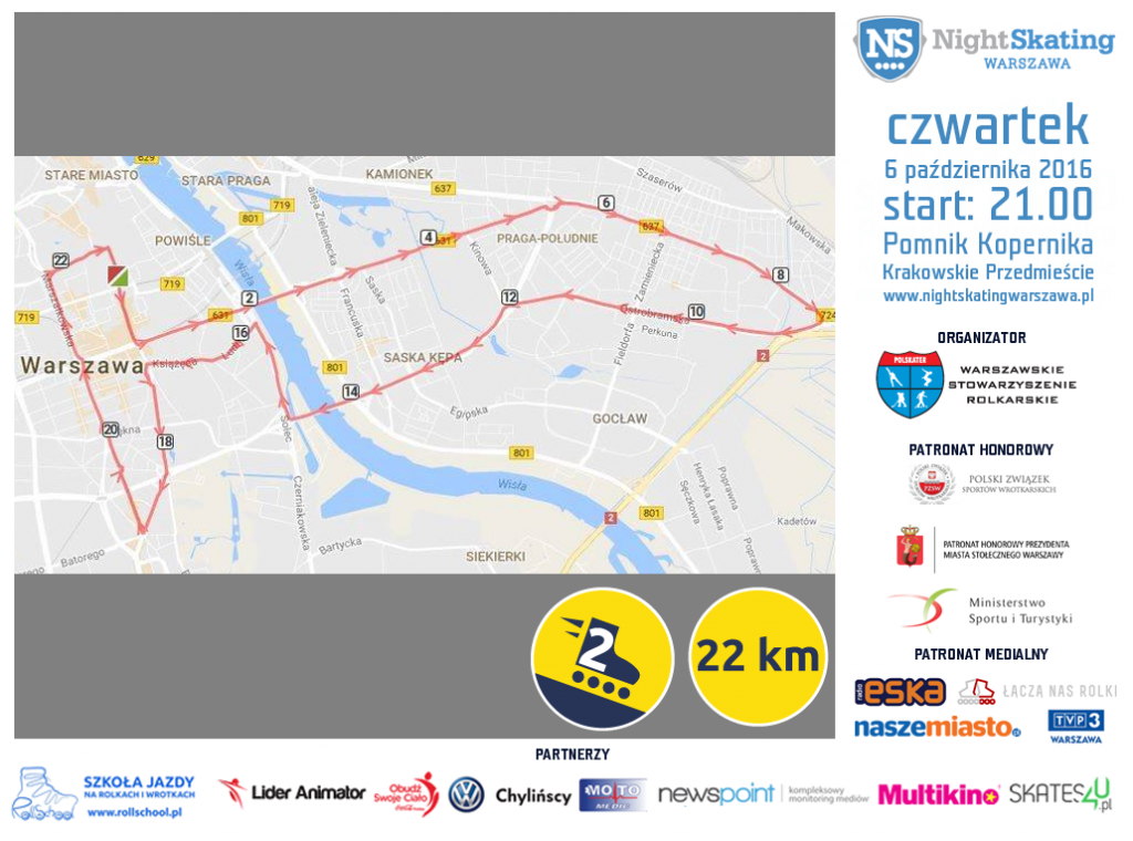 Fot. Nightskating Warszawa