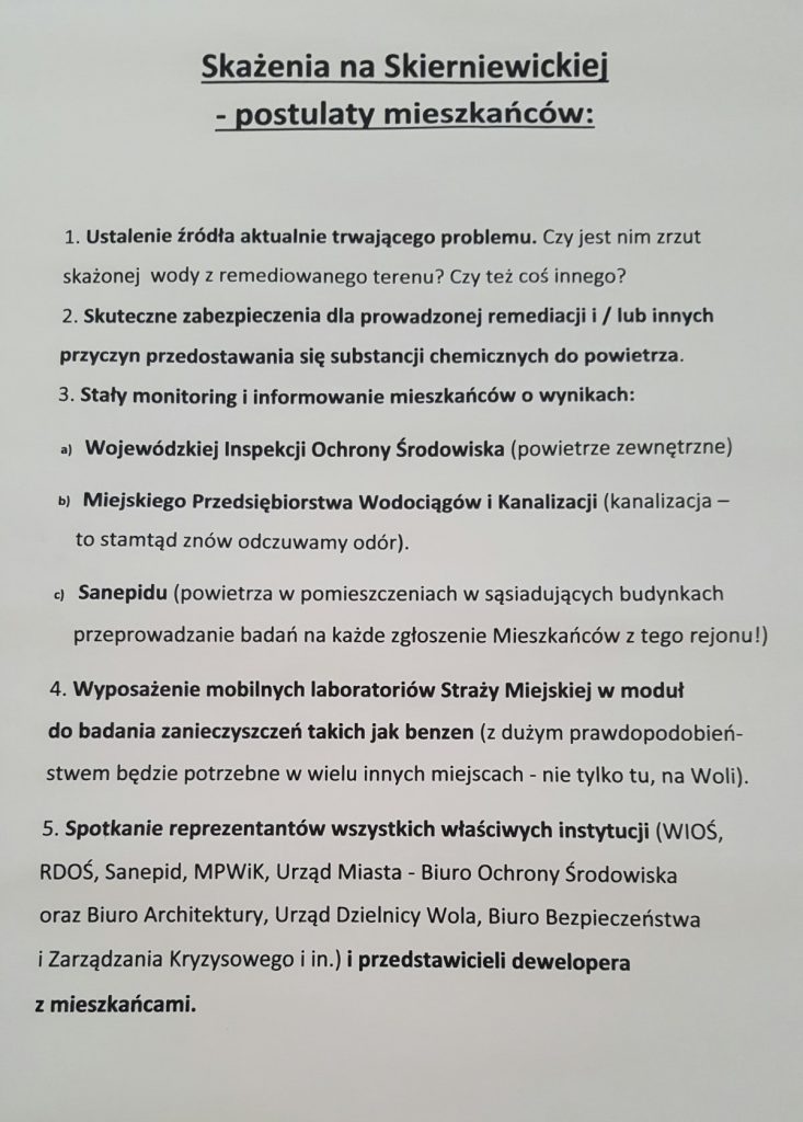 Fot. Aneta Skubida, radna dzielnicy Wola