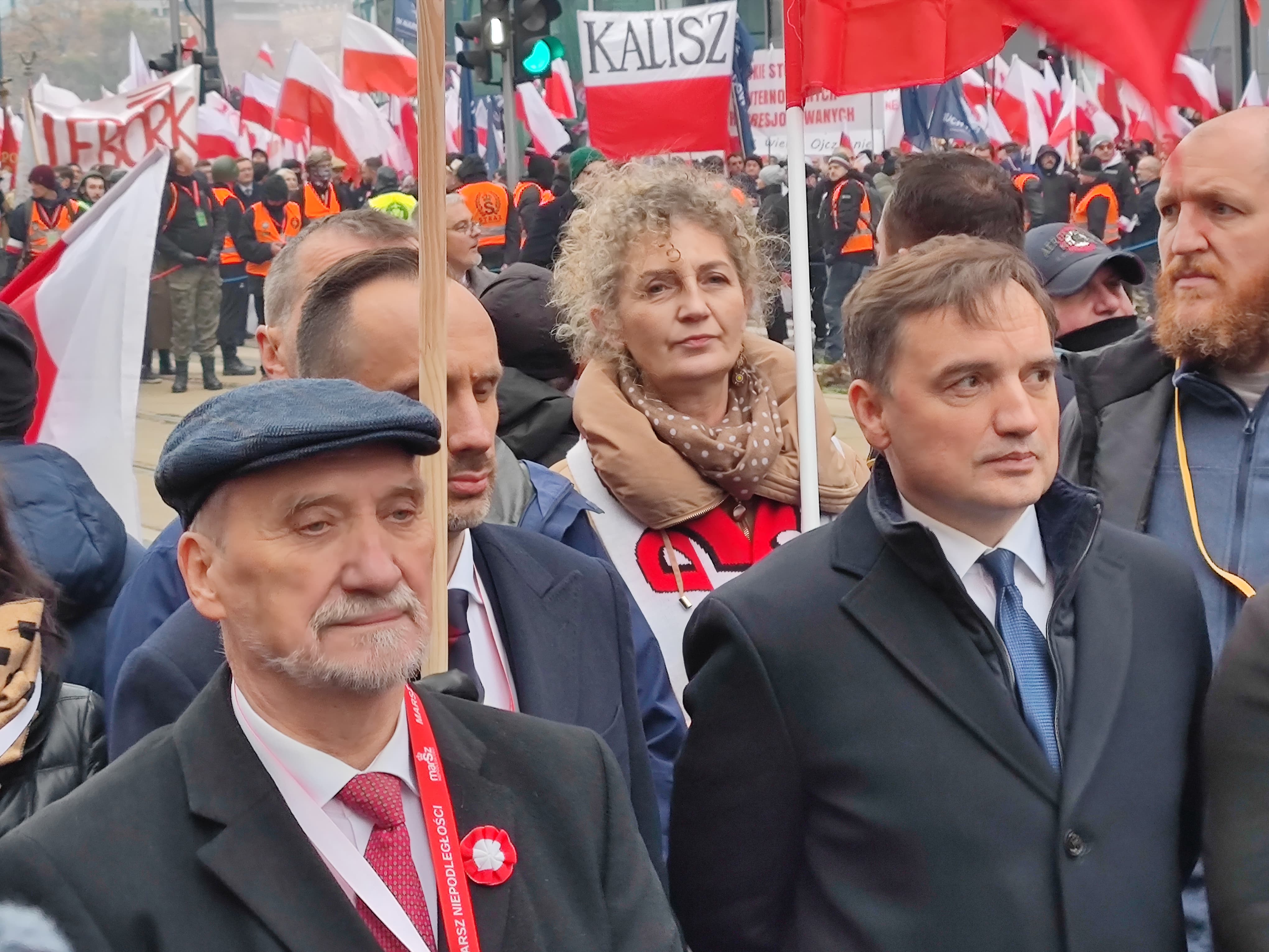 Zbigniew Ziobro i Antoni Macierewicz na Marszu Niepodległości