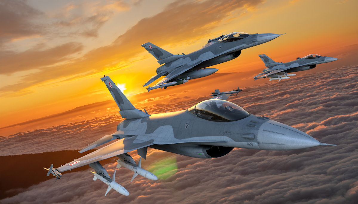 Dwa lotniska zamknięte, systemy w pełnej gotowości. Polska poderwała myśliwce