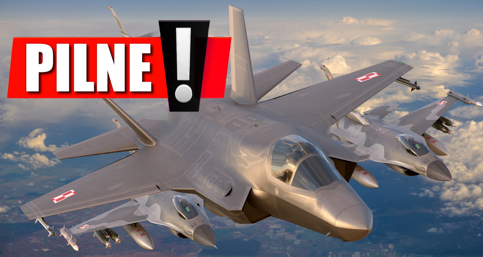 Alarm nad Bałtykiem. Polskie F-16 poderwane do rosyjskich Su-30