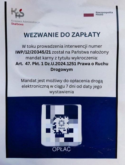 Mandat z kodem za wycieraczką? To pułapka! Nie skanuj tego kodu. Oszuści czyszczą konta kierowców.
