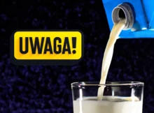 Mleko nalewane z kartonu do szklanki