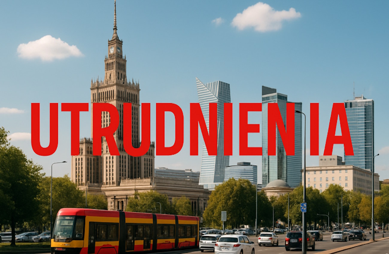 Awaria sieci wodociągowej w centrum Warszawy. Objazdy dla autobusów