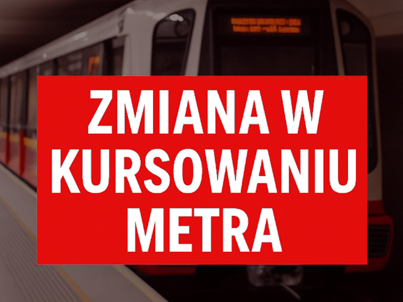 Zmiany w kursowaniu metra w majówkę 2026. Mieszkańcy Warszawy muszą się przygotować na zmiany