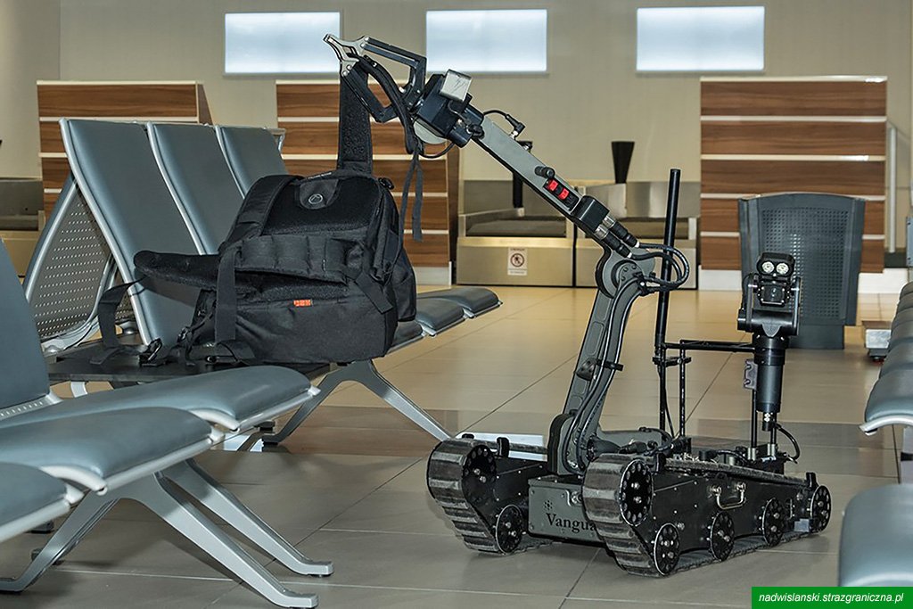 Ewakuacja 3 lotnisk. Seria interwencji pirotechnicznych Straży Granicznej