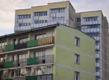 Bloki na Grochowie w Warszawie.
