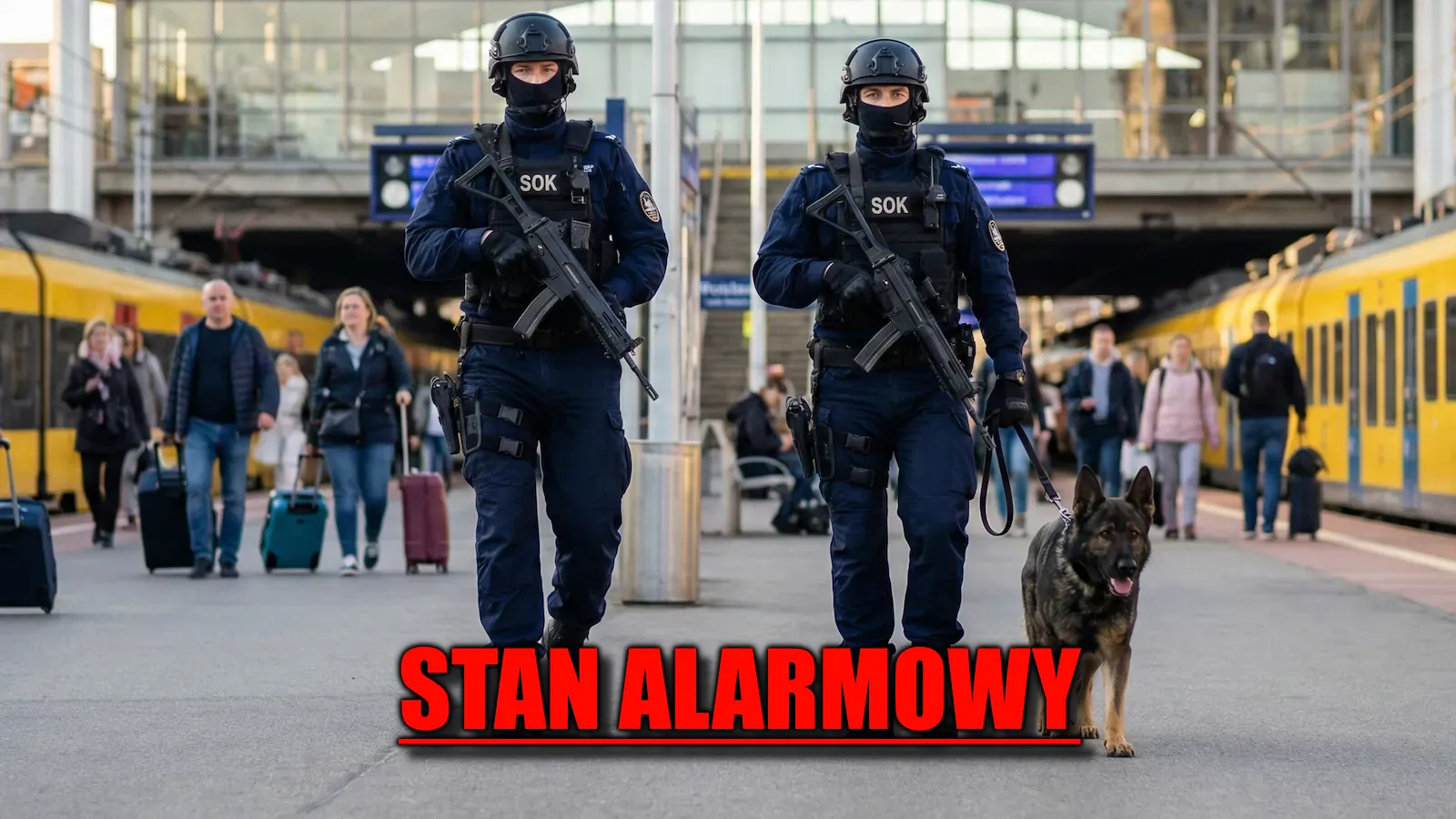 Stan alarmowy w całym kraju. Służby postawione na nogi. Żołnierze z długą bronią, policja na ulicach, zakaz wstępu do szkół dla osób postronnych