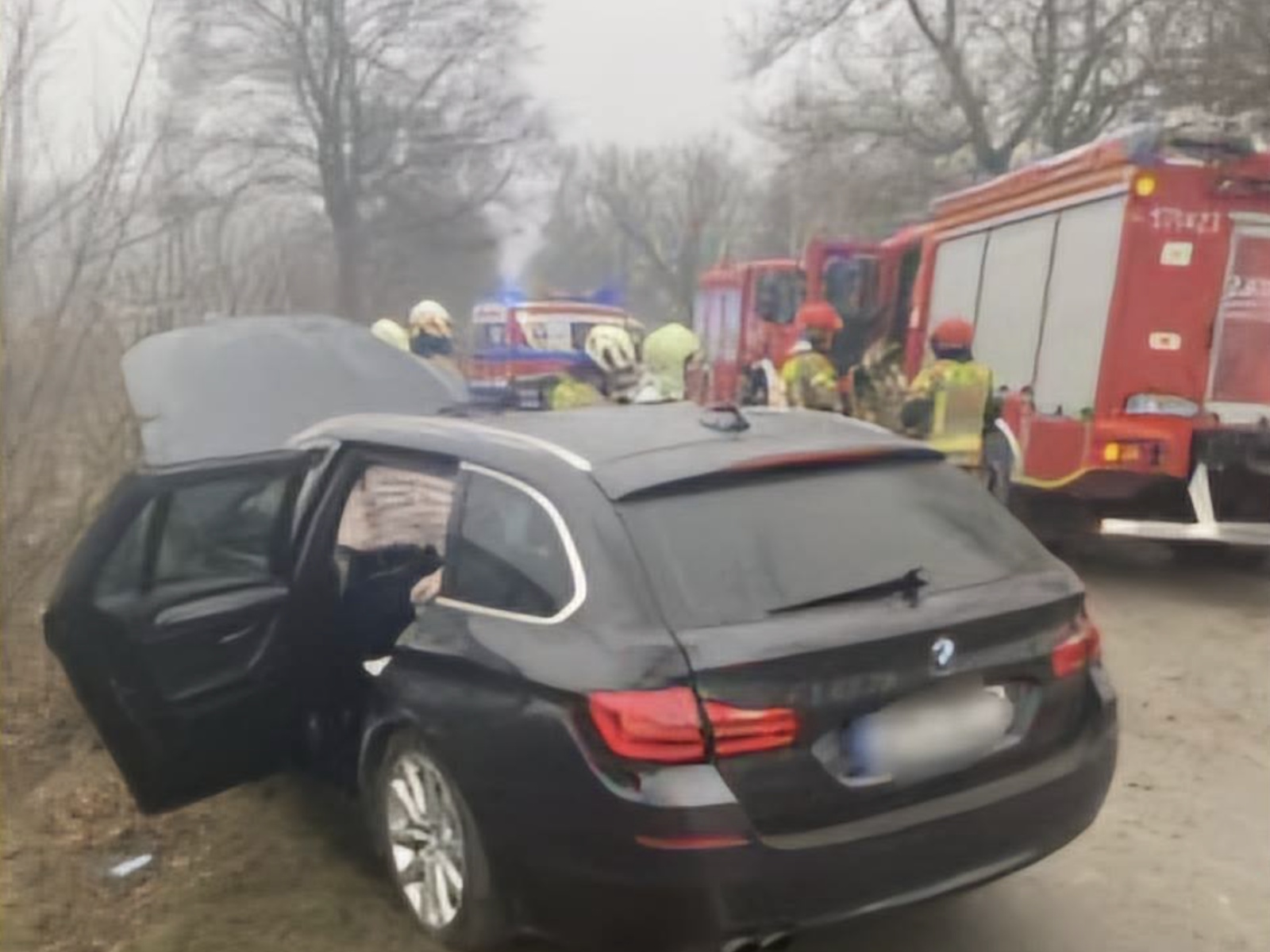 Uważaj, jeżeli jedziesz tą drogą. Dwa groźne zdarzenia w kilka minut, ruch odbywa się wahadłowo