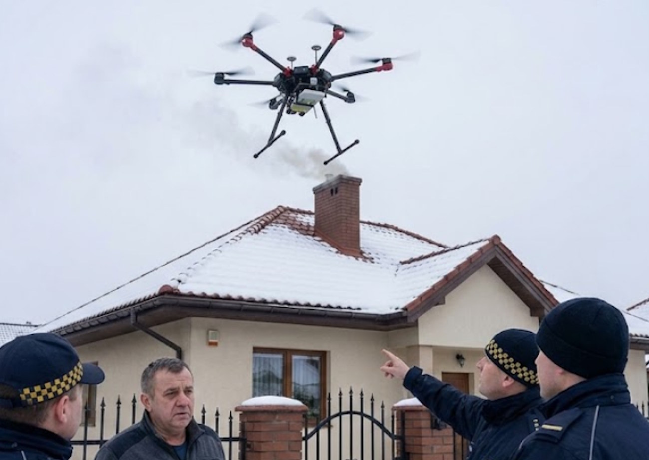 Słyszysz bzyczenie nad dachem? To nie owad, to kontrola. Puścili drony. Mandat 5000 zł to dopiero początek