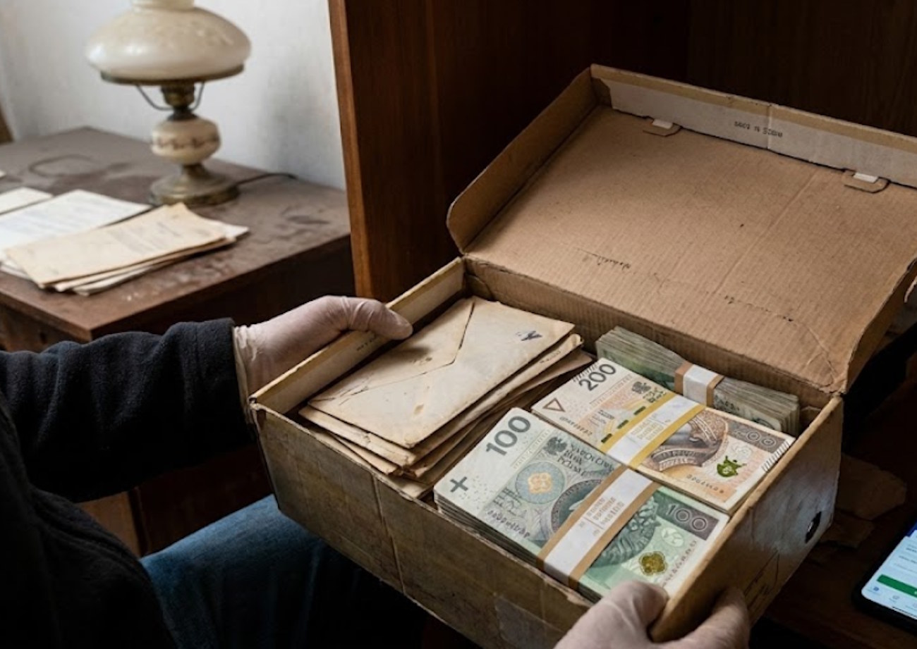 Znalazłeś gotówkę w szufladzie po dziadku? To „zakazany spadek”, który ściągnie na ciebie kontrolę z art. 45