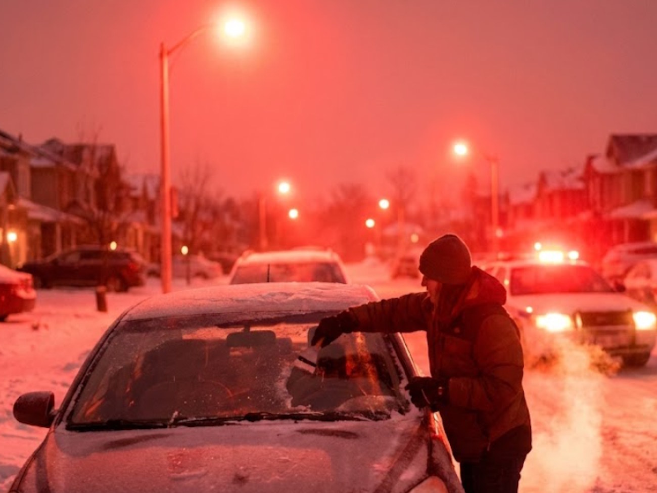 Włączasz silnik i wychodzisz skrobać szyby? To najdroższe minuty tej zimy. Mandat 300 zł to dopiero początek problemów