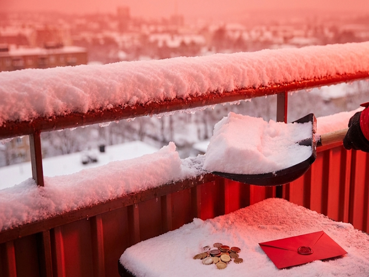 Nieodśnieżony balkon to ryzyko mandatu 500 zł. Sprawdź nowe przepisy i uniknij kary.