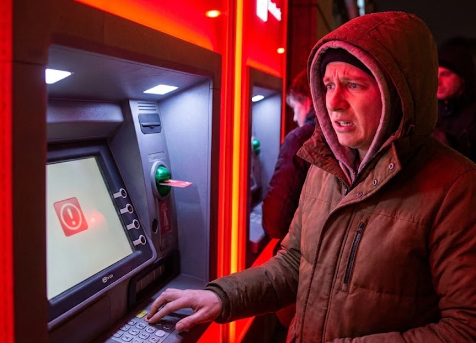 Wkładasz kartę, wpisujesz PIN i… szok. Tysiące klientów banków odbija się od ściany w najmniej odpowiednim momencie