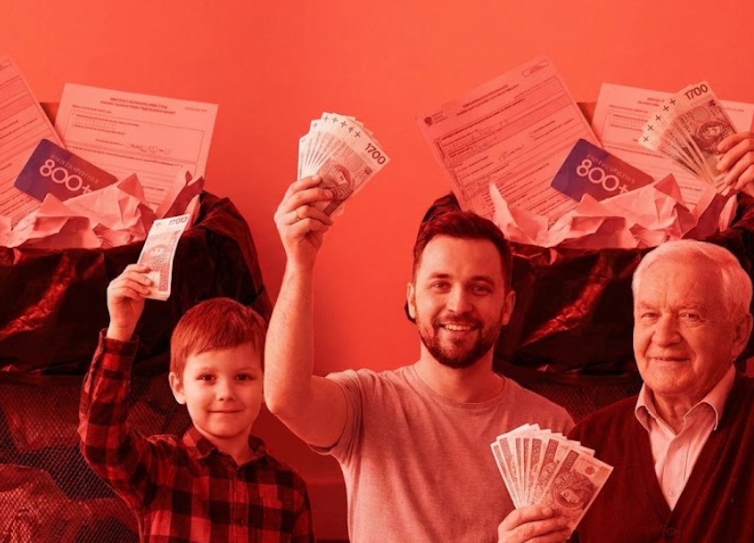 1700 zł dla wszystkich Polaka bez względu na wiek i dochód. Koniec z 800+ i formularzami w urzędach?