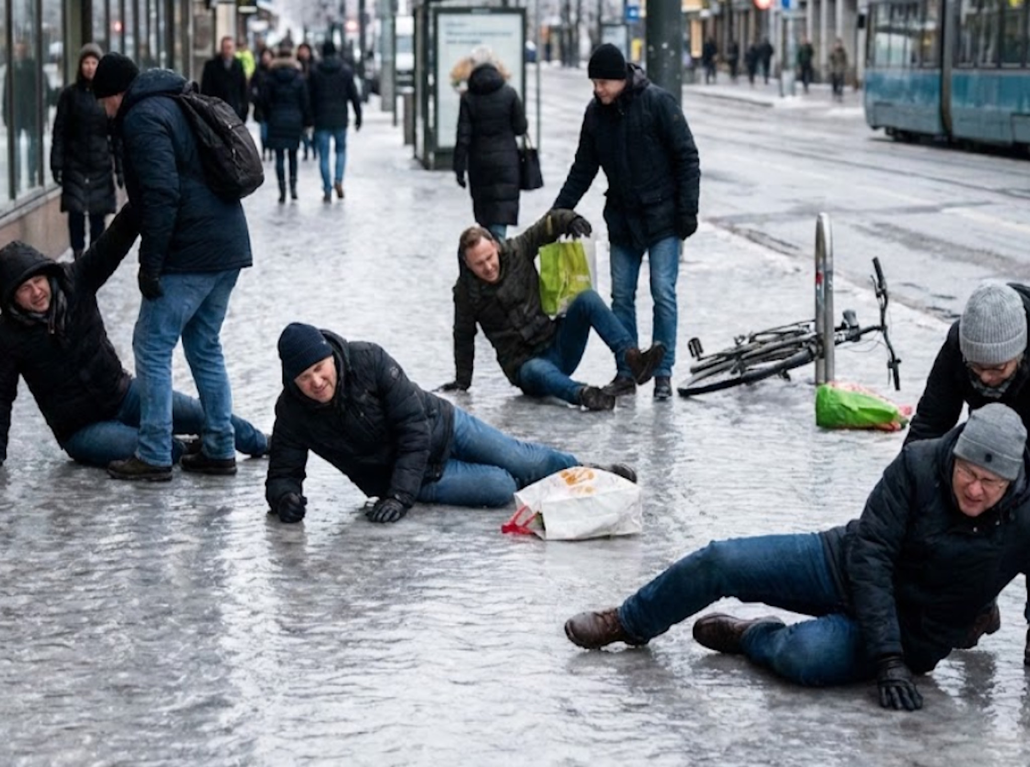Europa skuta lodem. Od Warszawy po Amsterdam. Miasta zamieniły się w lodowiska