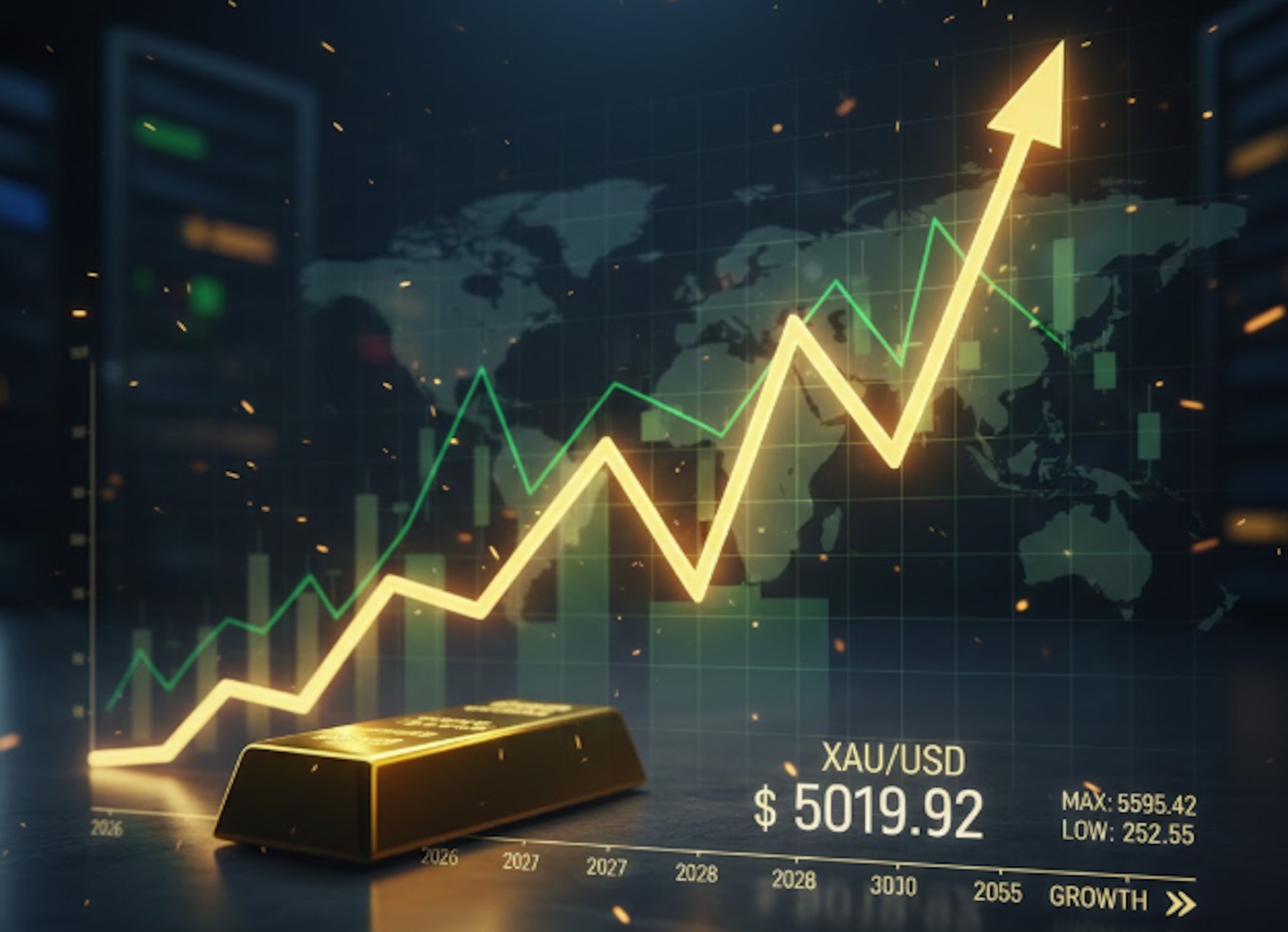 Gorączka złota w 2026 roku. Kruszec bije rekordy, a analitycy wieszczą cenę na poziomie 10 000 dolarów