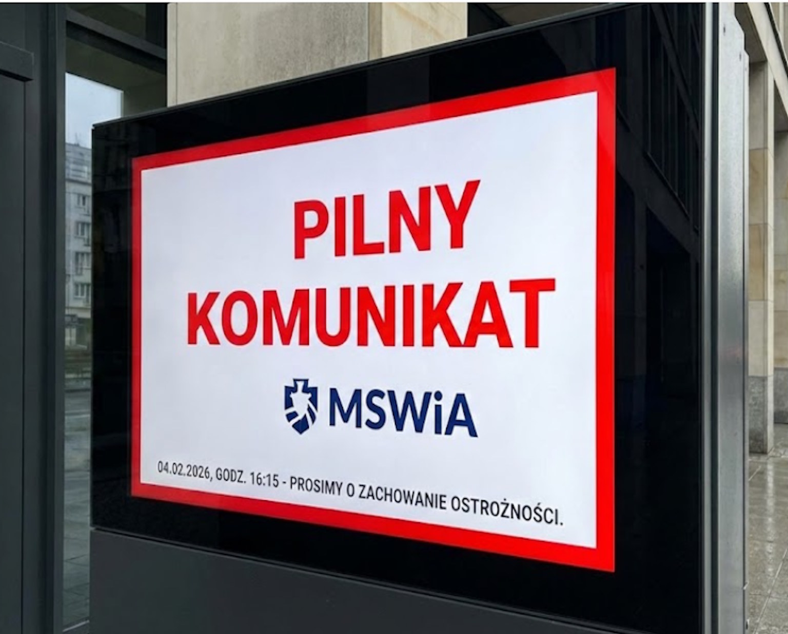Pilny komunikat MSWiA. Dotyczy wszystkich Polaków