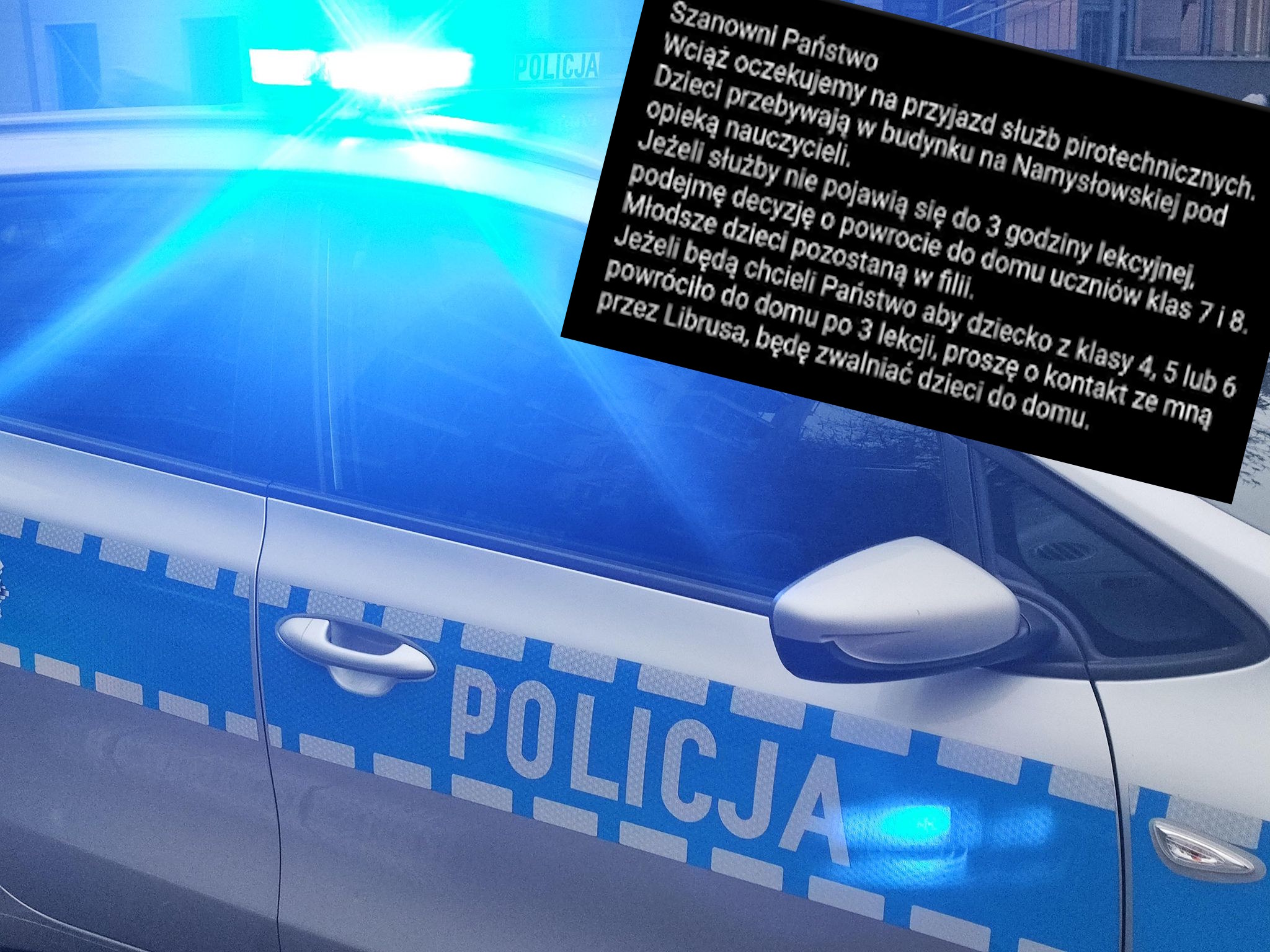 Masowa ewakuacja dzieci w Warszawie. 1 przerażająca wiadomość sparaliżowała szkoły i przedszkola