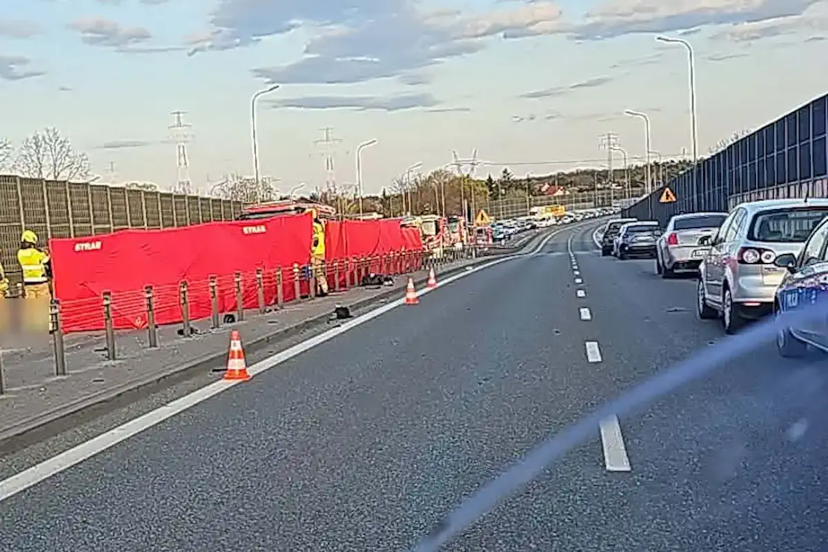 Zdjęcia z wypadku pod Warszawą. Fot. Tomasz